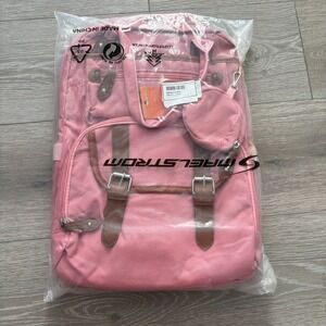 NWT Maelstrom Unisex Pink Buckle Circular Pouch Travel Backpack Baby Diaper Bag